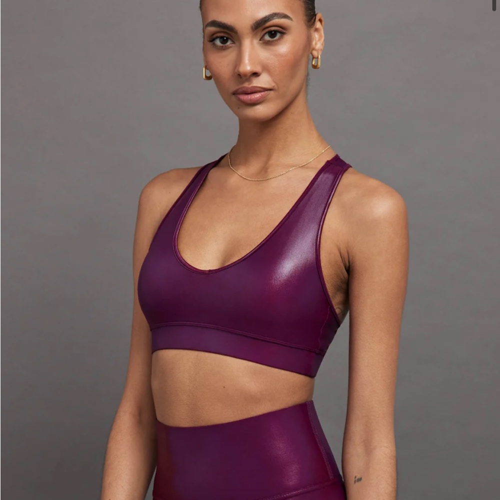 Carbon38 Pickled Beet Action Bra in Takara Shine